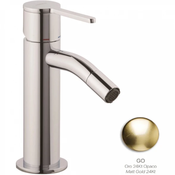 Смеситель для биде Emmevi Filobrass 85004/ORS с донным клапаном, Золото матовый