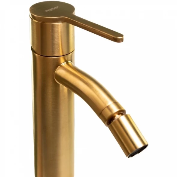 Смеситель для биде Emmevi Filobrass 85004/ORS с донным клапаном, Золото матовый