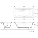 Ванна чугунная Delice Malibu DLR230607R-AS 150x75 см, с отверстиями под ручки, антискользящим покрытием, белый