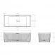 Ванна из литьевого мрамора AltroBagno Cinzia AltroBagnoCinzia090106White 170x75 см, отдельностоящая, белый