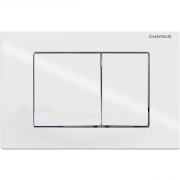 Кнопка смыва Charus Minimalista FP.310.11.01 для инсталляции, белый глянец