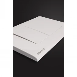 Кнопка смыва Charus Minimalista FP.310.11.01 для инсталляции, белый глянец