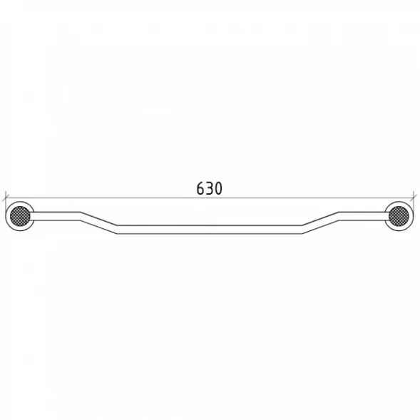 Полотенцедержатель 63 см Boheme Royal Cristal 10922-BR