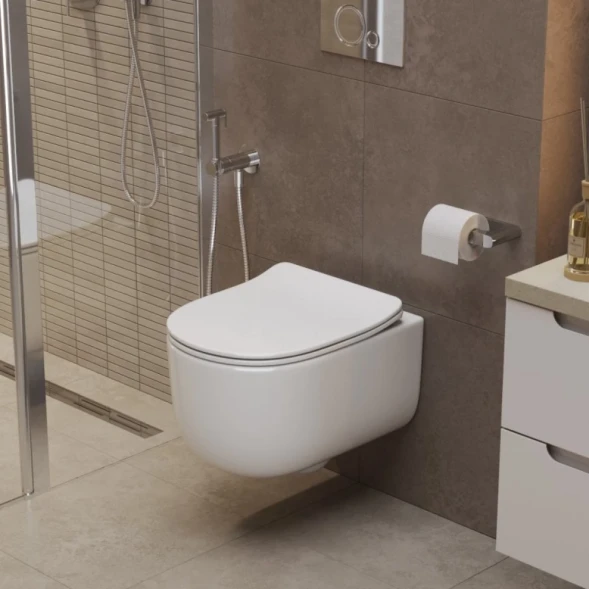 Унитаз подвесной BelBagno Soft BB084CH-TOR безободковый, торнадо, белый