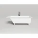 Ванна из литьевого мрамора Salini S-Sense Cascata 104113M 169,8x75 см, белый матовый