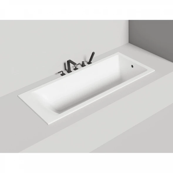Ванна из литьевого мрамора Salini S-Sense Cascata 104113M 169,8x75 см, белый матовый