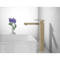 Смеситель для раковины Abber Daheim AF8211G Золото матовый