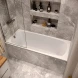 Ванна из литьевого мрамора Marmo Bagno Элза MB-Э180-75 180x75 см, белый