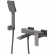 Смеситель для ванны Cezares Slider SLIDER-VD-GM с душевым гарнитуром, оружейная сталь матовый