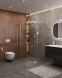 Душевой уголок Cezares Molveno MOLVENO-RH-2-120/90-C-BORO-IV 120x90 см, профиль золотой матовый, стекло прозрачное