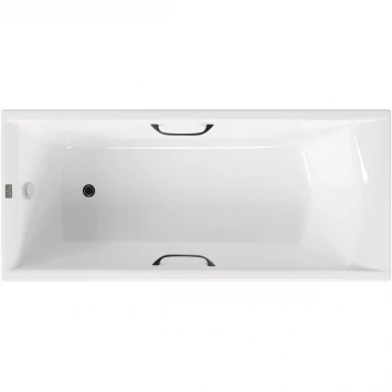 Ванна чугунная Vinsent Veron Devon VDV1807545H/VH0012BL 180x75 см, с ручками, белый