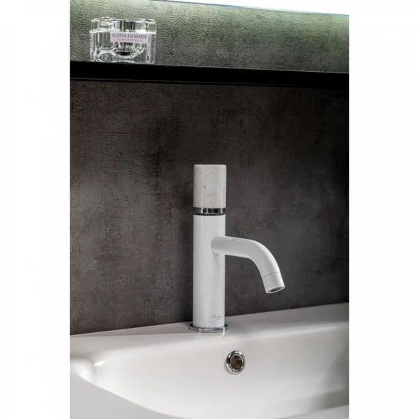 Смеситель для раковины Boheme Stick Mramor 121-W-MR-WHITE