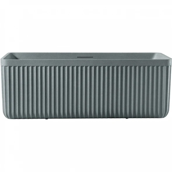 Ванна из литьевого мрамора AltroBagno Cinzia AltroBagnoCinzia090107GraniteGray 170x75 см, отдельностоящая, серый гранит