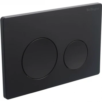 Кнопка смыва BelBagno BB-03C-NERO.M для инсталляции, черный матовый