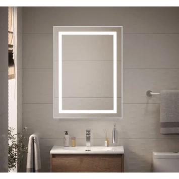 Зеркало BelBagno Kraft SPC-KRAFT-600-800-SENS-AL 60x80 см, с LED-подсветкой, сенсорным выключателем, алюминий
