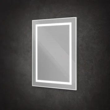 Зеркало BelBagno Kraft SPC-KRAFT-600-800-SENS-AL 60x80 см, с LED-подсветкой, сенсорным выключателем, алюминий