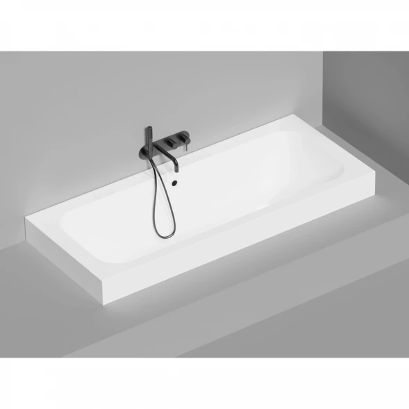 Ванна из литьевого мрамора Salini S-Sense Orlanda Axis 103211M 191,1x80,5 см, белый матовый