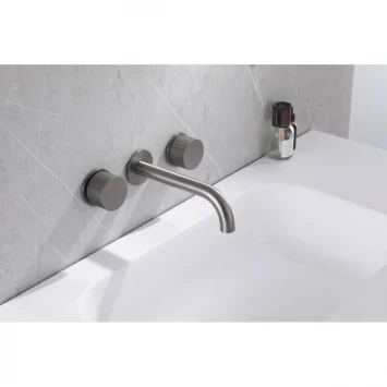 Смеситель для раковины Abber Wasser Kreis AF81122NG встраиваемый, никель