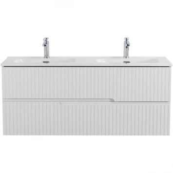 Тумба под раковину Cezares Duet DUET-N-1200-2C-SO-2-BL 120 см, подвесная, Bianco Lucido