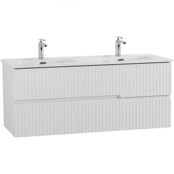 Тумба под раковину Cezares Duet DUET-N-1200-2C-SO-2-BL 120 см, подвесная, Bianco Lucido