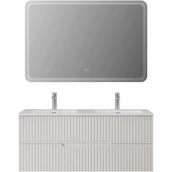Тумба под раковину Cezares Duet DUET-N-1200-2C-SO-2-BL 120 см, подвесная, Bianco Lucido
