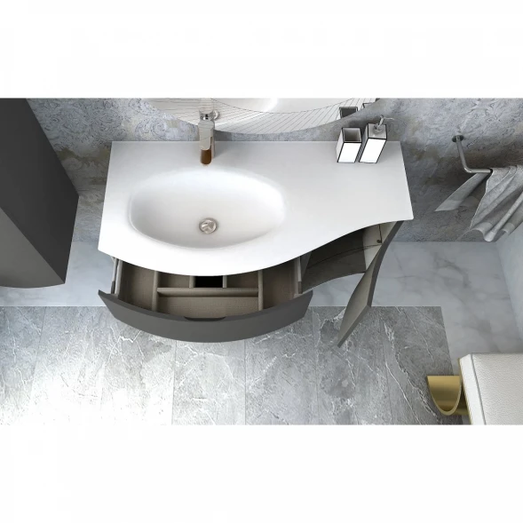 Шкаф одностворчатый 34x55 см Grigio Talpa Opaco R Cezares Vague 54906