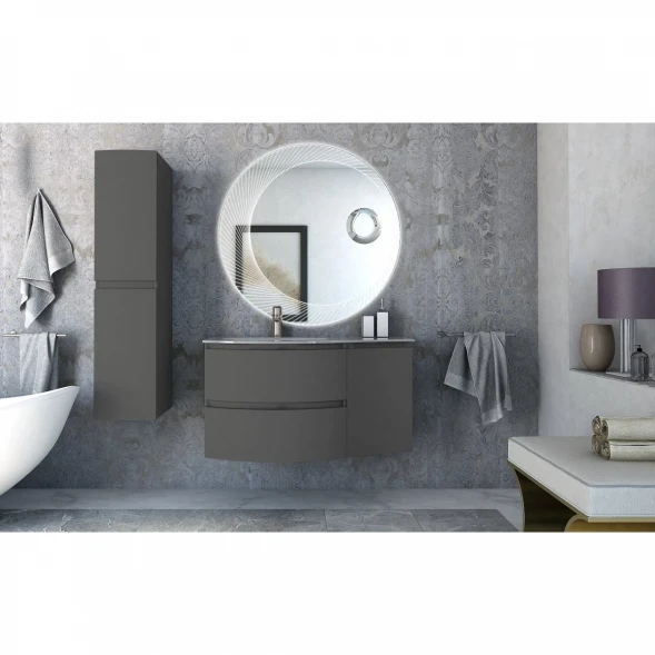 Шкаф одностворчатый 34x55 см Grigio Talpa Opaco R Cezares Vague 54906