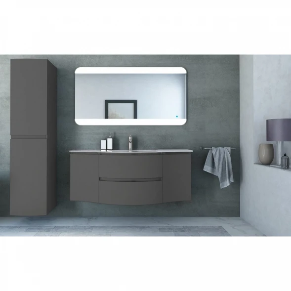 Шкаф одностворчатый 34x55 см Grigio Talpa Opaco R Cezares Vague 54906