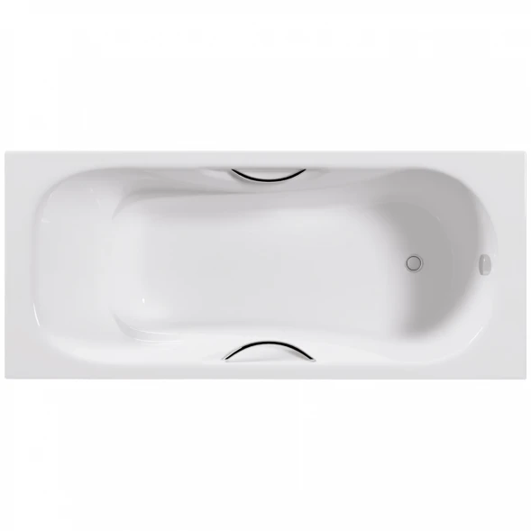 Ванна чугунная Delice Malibu DLR230608R 170x70 см, с отверстиями под ручки, белый