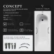Ванна чугунная Vinsent Veron Concept VCO1407042H/VH0015CH-AS 140x70 см, с ручками, антискользящим покрытием, белый