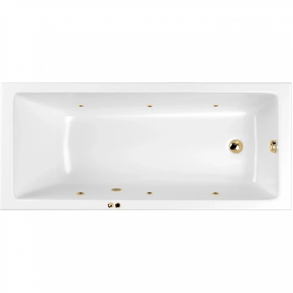 Акриловая гидромассажная ванна 159,5x80 см Whitecross Wave 0101.160080.100.SOFT.GL