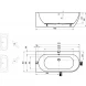 Акриловая ванна Ravak Freedom Corner XC00100042 170x80 см R, угловая, белый