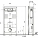 Инсталляция для унитаза Tece TECEnow + TECEbase 3.0 N500413 с кнопкой смыва, белый глянец
