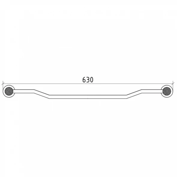 Полотенцедержатель 63 см Boheme Royal Cristal 10922-G