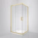 Душевой уголок BelBagno Luce LUCE-A-2-80-C-ORO 80x80 см, профиль золотой, стекло прозрачное