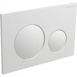 Кнопка смыва BelBagno BB-17C-BL для инсталляции, белый глянец