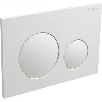 Кнопка смыва BelBagno BB-17C-BL для инсталляции, белый глянец