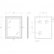 Зеркало BelBagno Kraft SPC-KRAFT-600-800-SENS-NERO 60x80 см, с LED-подсветкой, сенсорным выключателем, черный