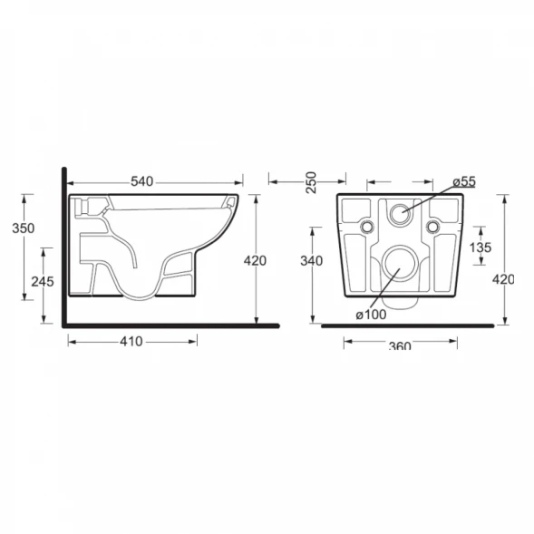 Унитаз подвесной BelBagno Bingo BB548CH