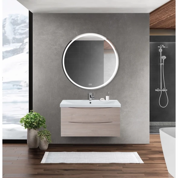 Тумба Rovere Grigio 86,8 см BelBagno Marino MARINO-CER-900-2C-SO-RG-P
