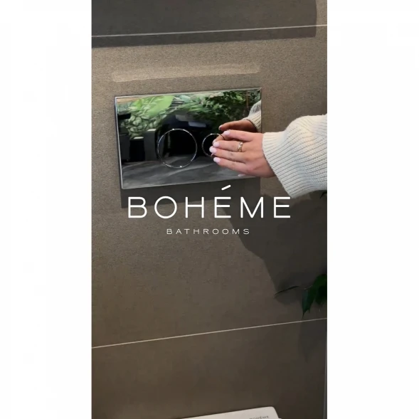Кнопка смыва Boheme 668-MG для инсталляции, золотой матовый