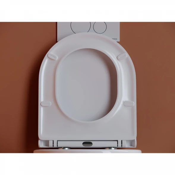 Унитаз подвесной Ceramica Nova Ulma CN4006 безободковый, с сиденьем микролифт, белый