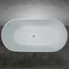 Ванна из литьевого мрамора Marmo Bagno Палермо MB-PL170-80 168x80 см, отдельностоящая, белый