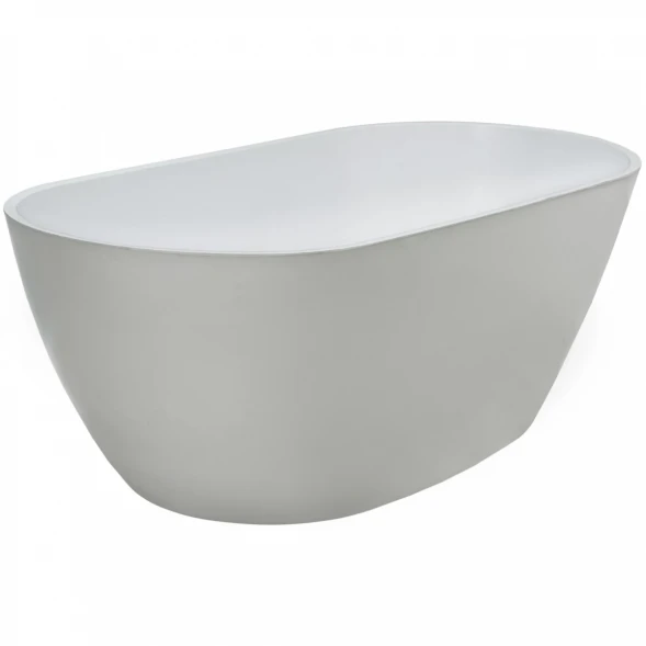 Ванна из литьевого мрамора Marmo Bagno Палермо MB-PL170-80 168x80 см, отдельностоящая, белый