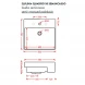 Раковина 50x48 см Artceram Quadro Semincasso QUL004 01 00 bi