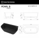 Ванна из литьевого мрамора Whitecross Pearl B 0215.155078.20100 155x78 см, белый матовый/черный матовый