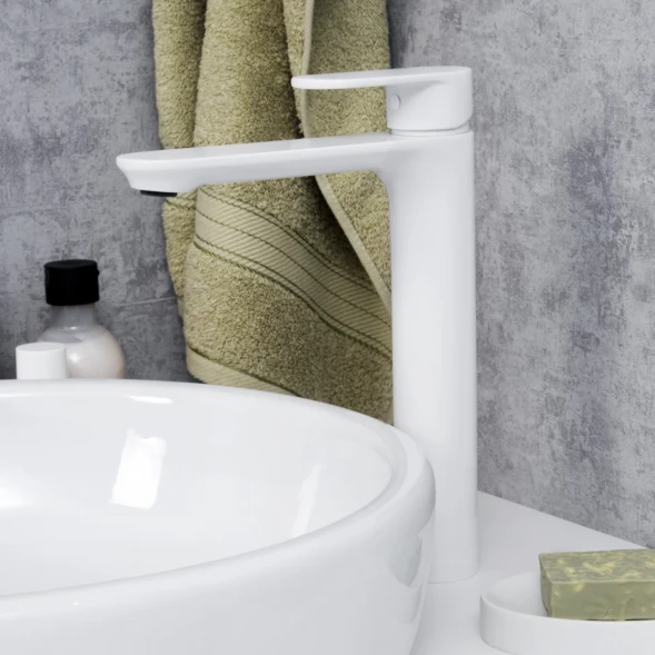 Смеситель для раковины WasserKRAFT Mindel 8503H белый