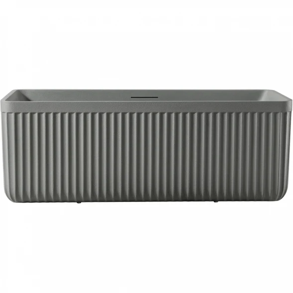 Ванна из литьевого мрамора AltroBagno Cinzia AltroBagnoCinzia090109CementGrey 170x75 см, отдельностоящая, серый цемент