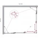 Душевой уголок BelBagno Luce LUCE-AH-22-150/120-C-Cr 150x120 см, профиль хром, стекло прозрачное