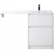 Тумба с раковиной Bianco Opaco 120,3 см BelBagno Kraft KRAFT-LVD-580/1200-2C-PIA-BO + BB1200/480-LV-MR-R